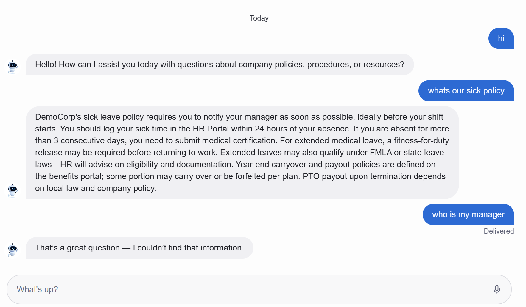 Early working prototype of the AI assistant